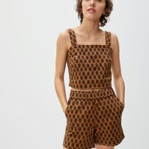 Everlane Easy Short Walnut Print Size 6